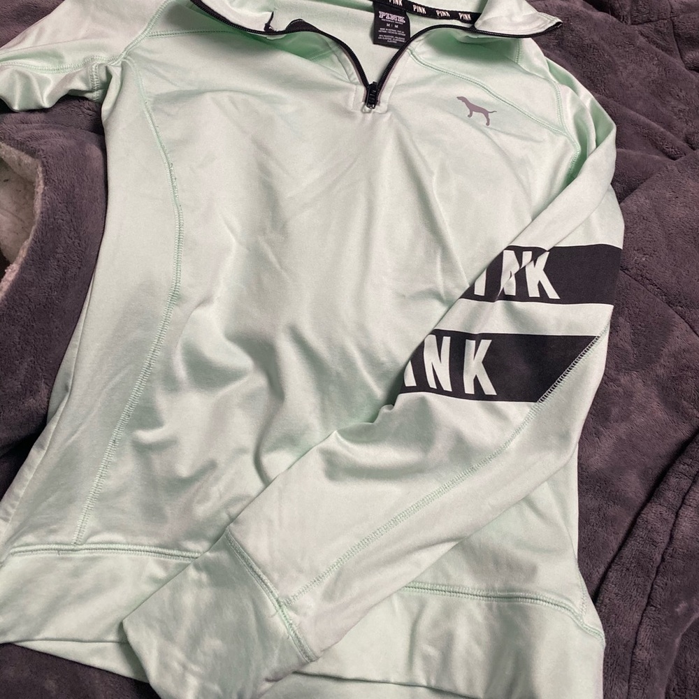 Pink long sleeve 1/4 zip